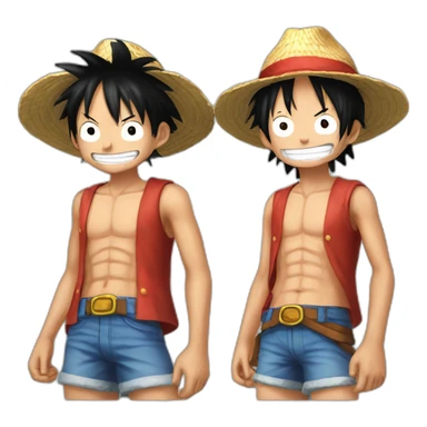 Luffy et Ace sticker