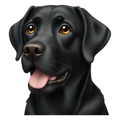 Black Labrador  sticker