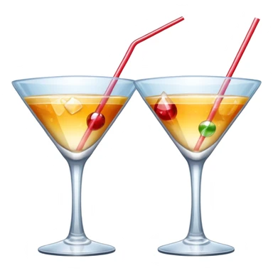 cocktail glasses sticker