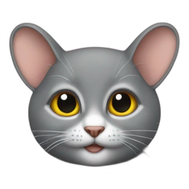 Souris sur chat sticker