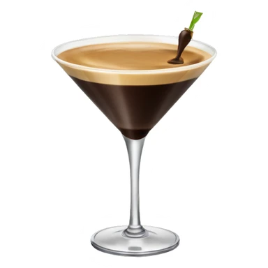 Espresso martini in a martini glass sticker