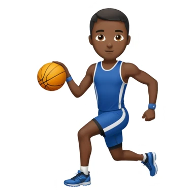 black man Number 7 Printed Athlete sticker