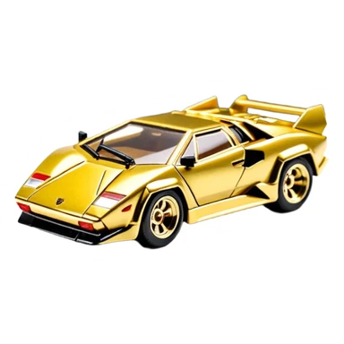 Сделай золотую машинку HotWheels Lamborghini Countach sticker