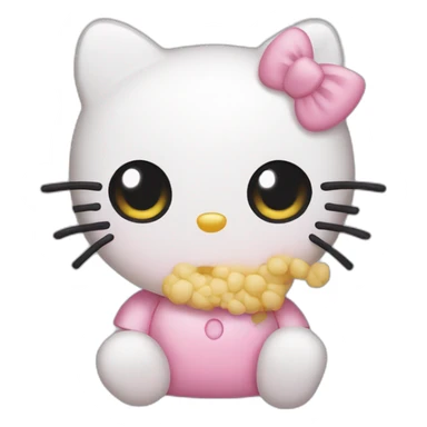 Hello Kitty malade sticker