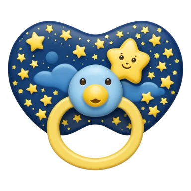 starry night pacifier sticker