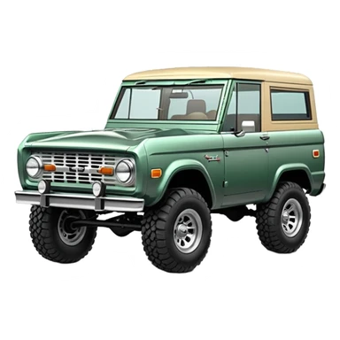 lunar green classic ford bronco sticker
