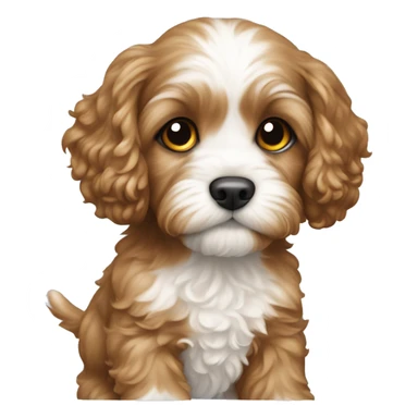 Cavapoo puppy sticker