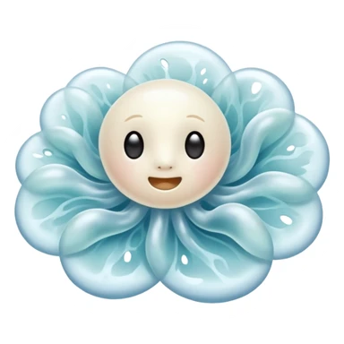 A floating creature that sings by pushing air through hollow chambers in its body like a living wind instrument. Its tone shifts as it drifts higher or lower. sticker