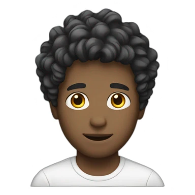 Young White men with wavy hair  sticker