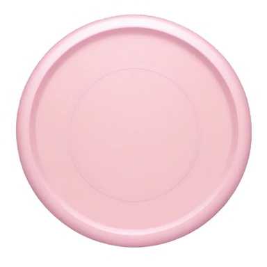 Solid light pink frisbee sticker