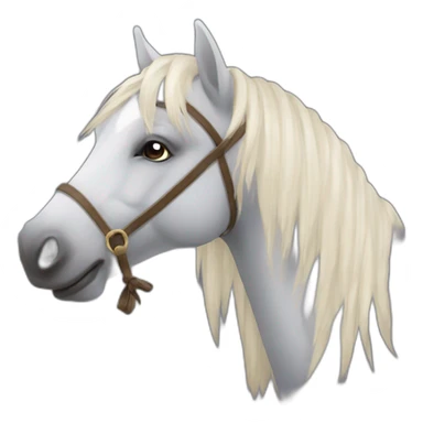 Un cheval qui fait des bisous  sticker