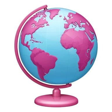 mix light pink dark pink and white girly globe with WWW in big letters under it.
It looks like an internet bar icon. sticker