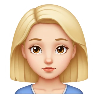 Girl side eye sticker