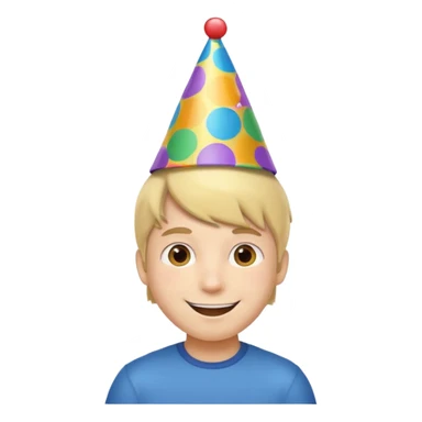 party hatted boy sticker