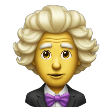 donald trump in clown wig sticker