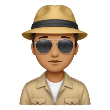 man searching something with people sticker