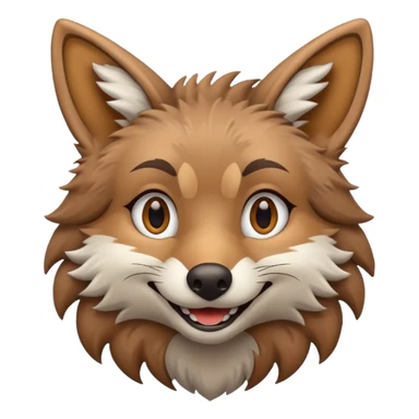 A Coyote Emoji sticker