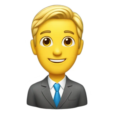 real estate agent with positive sign sticker