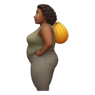 Big ass woman sticker