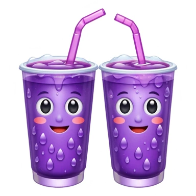 Double cup of grape soda emoji sticker