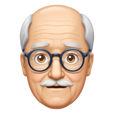 Grandpa with glasses sticker