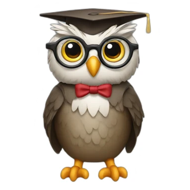 Professor owl sticker