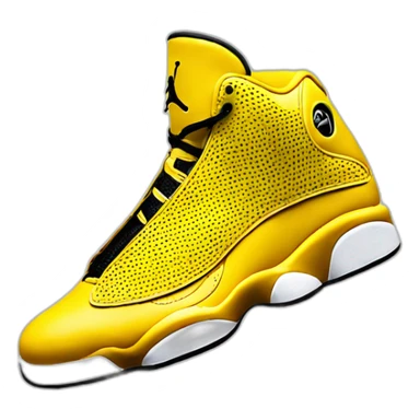 Yellow Jordan 13 sticker