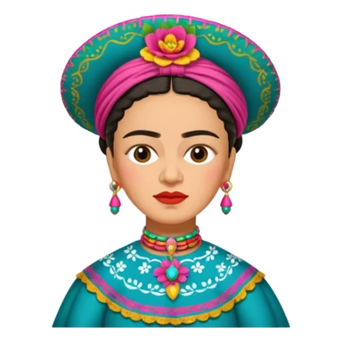 Frida Kahlo with mariachi sticker