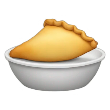 Empanada con piernas y pies sticker