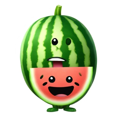 Watermelon with legs sticker