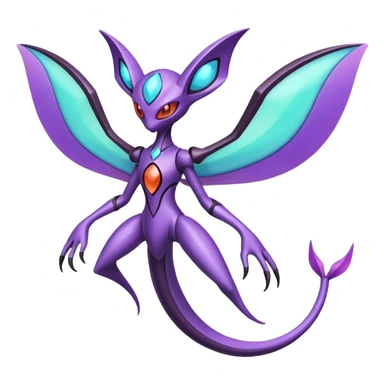Deoxys-Lunala-Noivern-Fakémon-hybrid-creature (full body)  sticker