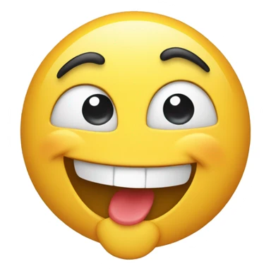 laughing emoji with pointing finger sticker