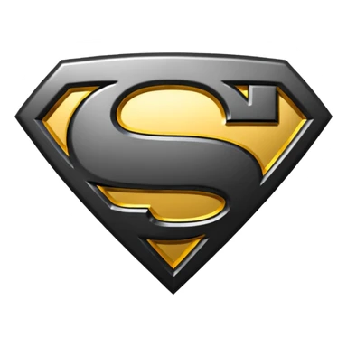Superman Symbol Man of Steel black sticker