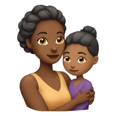 abrazo mama  e hija sticker