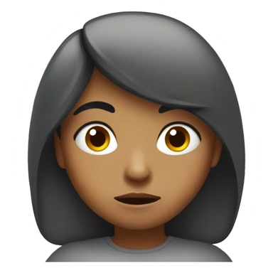 Annoyed girl  sticker