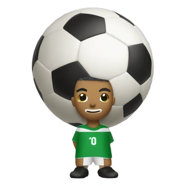 Futbol oynayan patates maskotu sticker