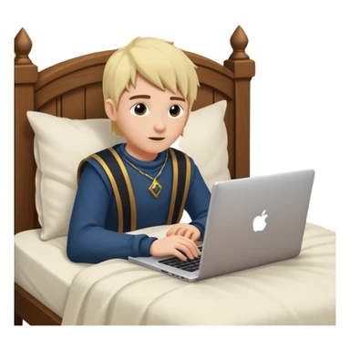 Playing old school RuneScape in bed sticker