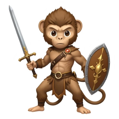 fire water air earth combine monkey warior  sticker