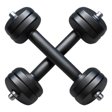 Black Dumbelle  sticker