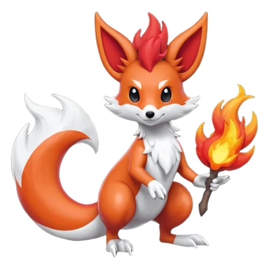 Salandit-Salamence-Foxy-Braixen-fusion sticker