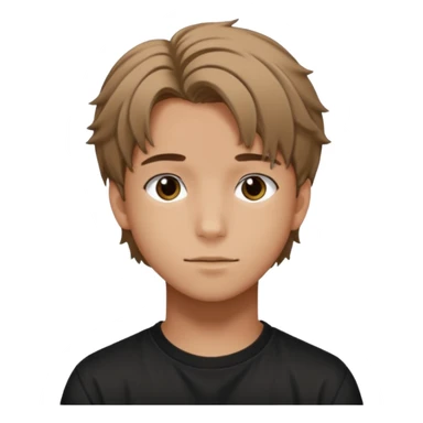 felix of stray kids brunnete sticker