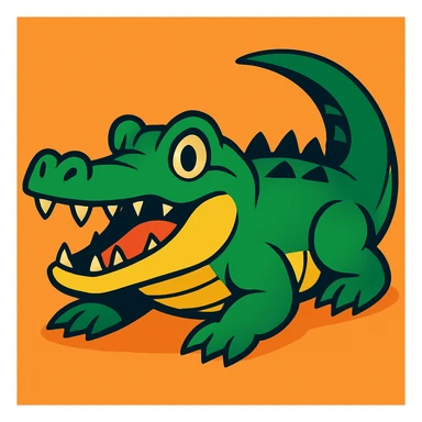 Crocodile sticker
