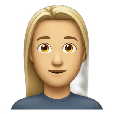 cara con dedo del medio sticker