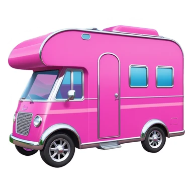 Ultra hotrod Barbie dream house Caravan-motorbike  sticker
