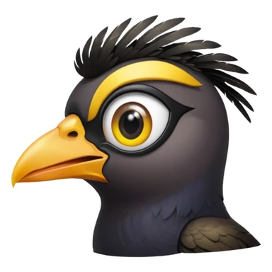 A love eye common myna bird emoji sticker