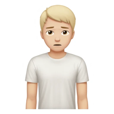 young man in despair applying for jobs with no successs - complete loss or absence of hope sticker