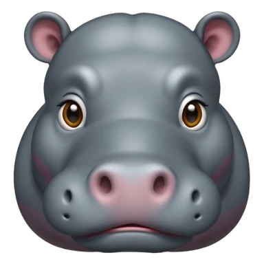 Hippo sticker