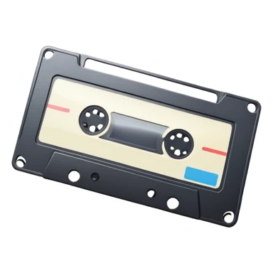 Realistic VHS tape sticker