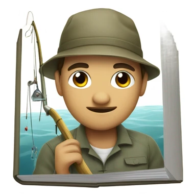 book+fishing gut sticker