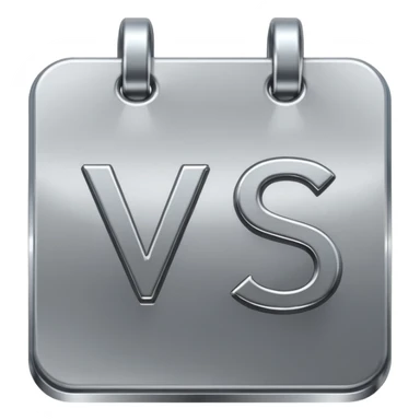 Two overlapping calendar icons with a 'VS' symbol in the middle sticker